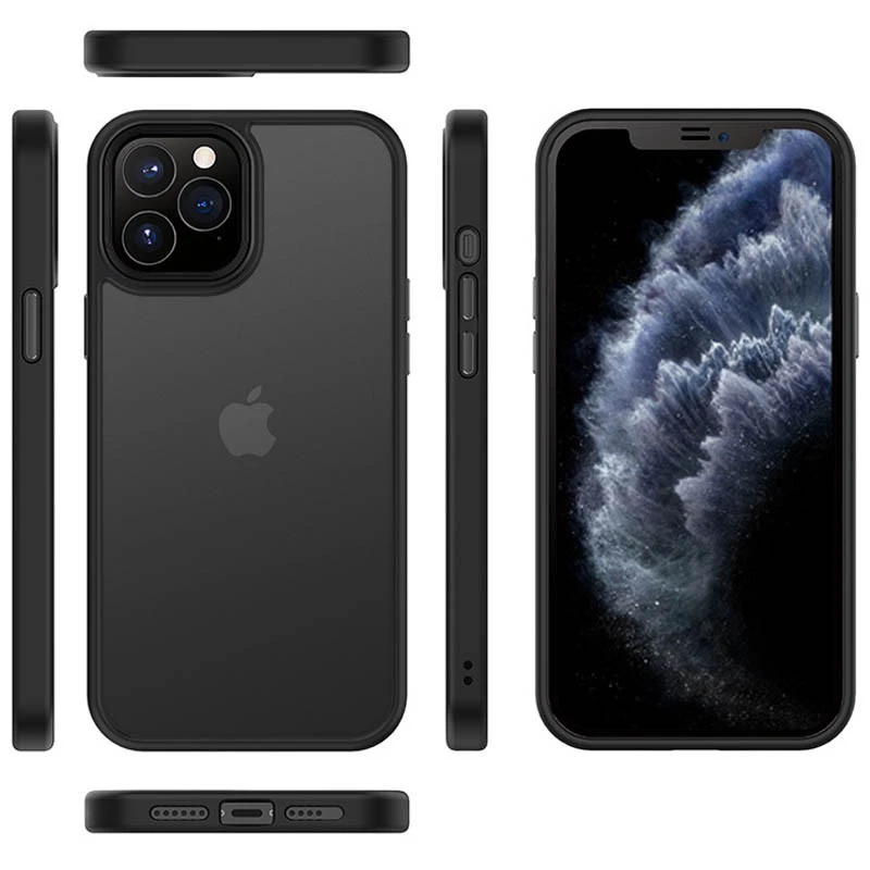 TPU+PC з металевими кнопками на Apple iPhone 15 (6.1") – Чорний. Фото 6 з 6