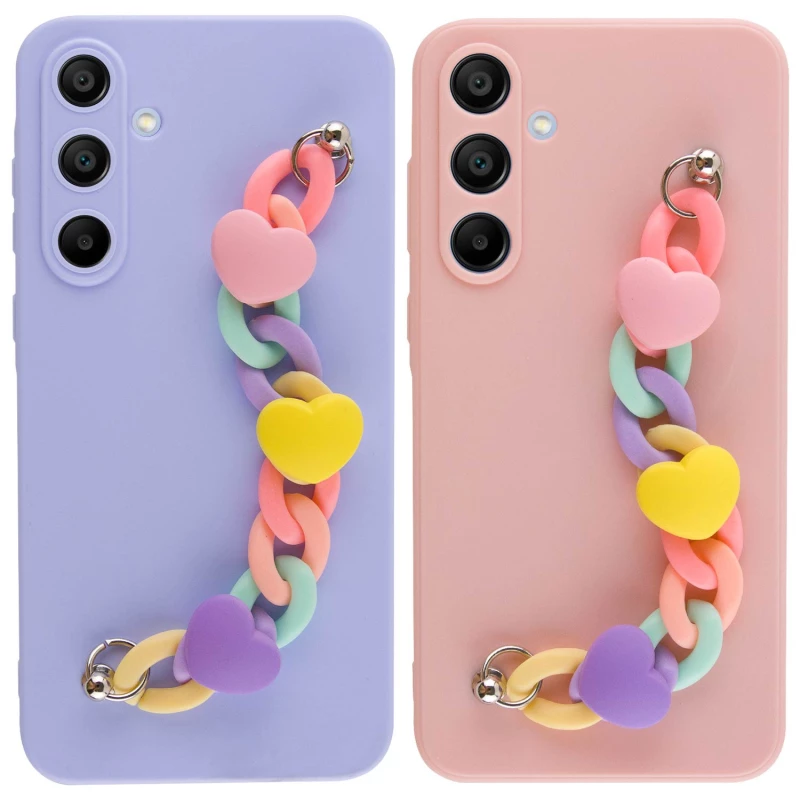 Чехол Heart с цепочкой для Samsung Galaxy A56 5G фото 1 из 1