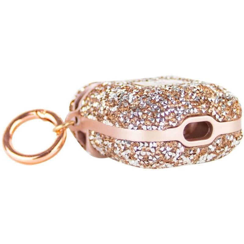 TPU чохол Bling World Rock Diamond для навушників AirPods 1/2 – Рожевий. Фото 8 з 9