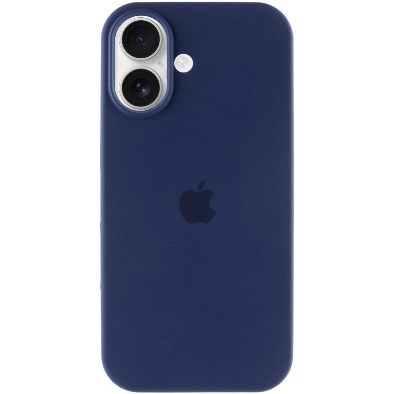 Чехол Silicone Case с закрытым низом для Apple iPhone 17 (6.3") – Синий / Deep navy. Фото 3 из 6