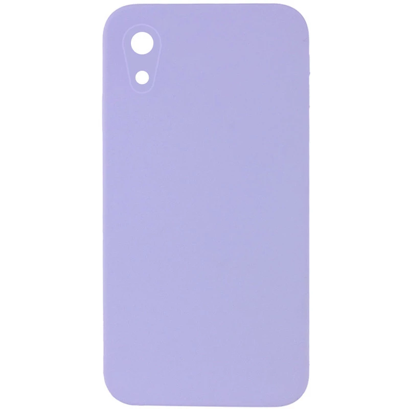 Чохол Silicone Case Square L з захистом камери на Apple iPhone XR (6.1") – Бузковий / Dasheen. Фото 1 з 3