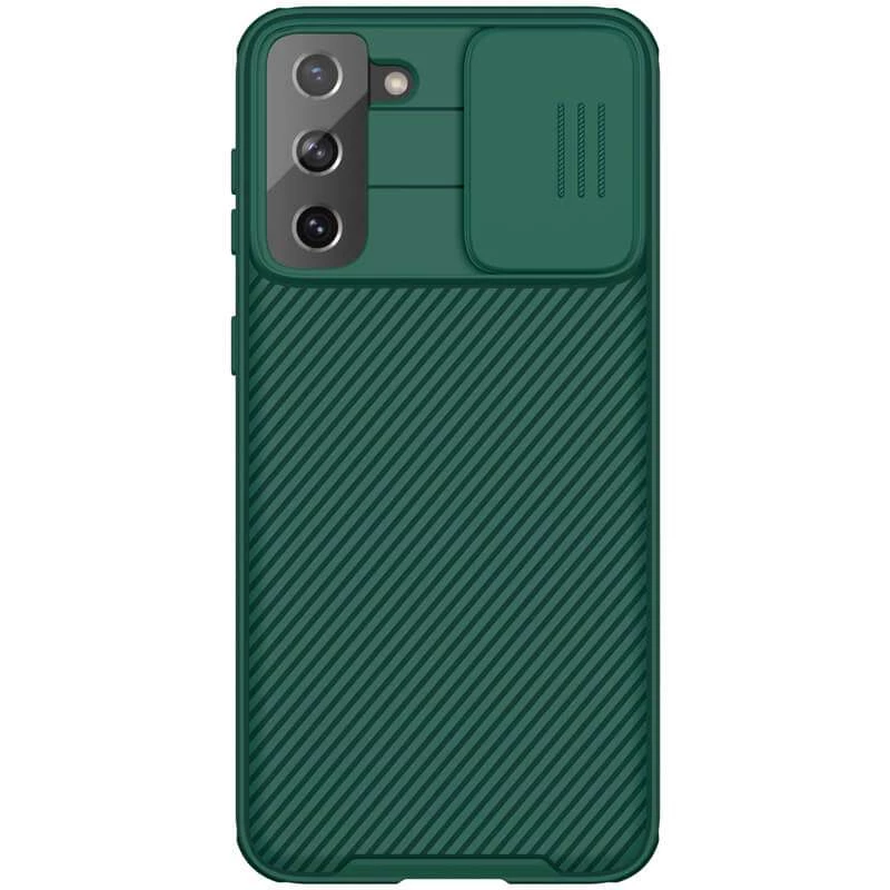 

Карбована накладка Nillkin зі шторкою для камери на Samsung Galaxy S21+ (Зелений / Dark Green)