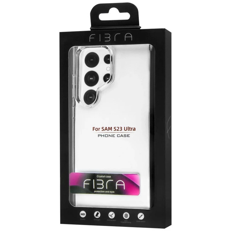 Чохол fibre diamond для Samsung Galaxy S23 Ultra – Clear. Фото 7 з 8