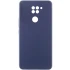 Чехол Silicone Case Lakshmi Premium з закритою камерою на Xiaomi Redmi Note 9 / Redmi 10X – Темно-синий / Midnight blue. Фото 1 из 3