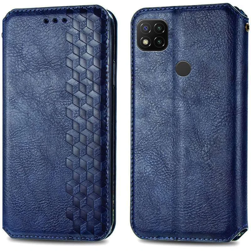 Чохол книжка GETMAN Cubic для Xiaomi Redmi 9C – Синій. Фото 4 з 6
