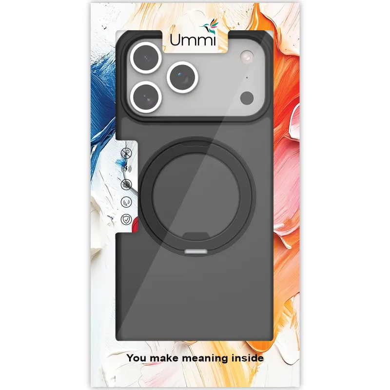 Чехол Ummi Stylish with MagSafe Ring для Apple iPhone 18 Pro – Black. Фото 5 из 5
