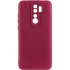 Чохол Silicone Case Lakshmi з закритою камерою на Xiaomi Redmi 9 – Бордовий / Marsala. Фото 1 з 4