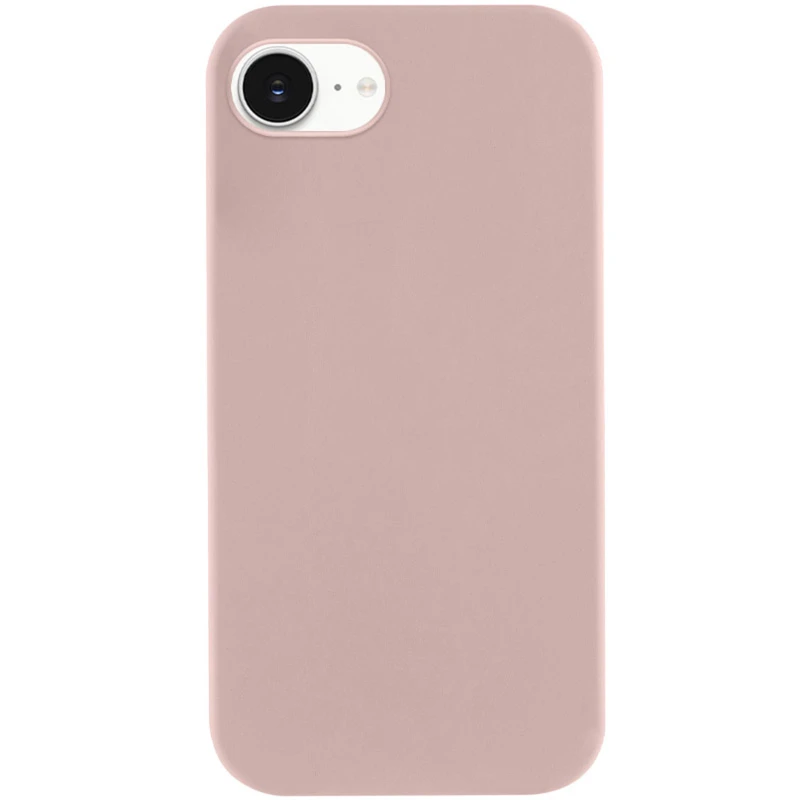 Чохол з закритим низом Silicone Case на Apple iPhone 16e (6.1") – Рожевий / Pink Sand. Фото 1 з 2