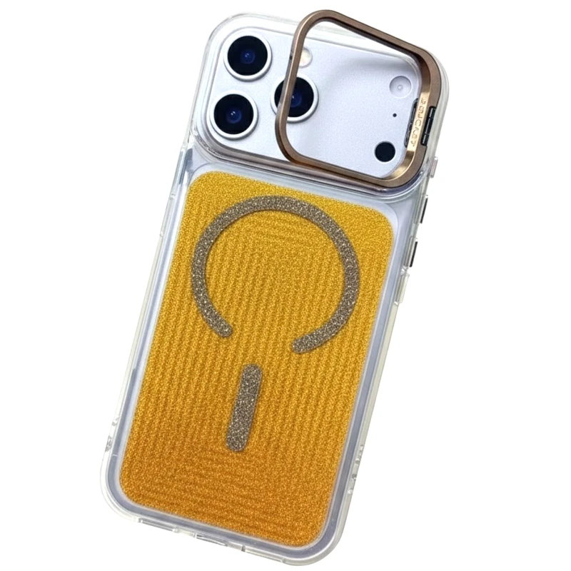 Чехол TPU+PC Jewel Sparkle with MagSafe для Apple iPhone 17 Pro Max (6.9") – Sunny Gold. Фото 2 из 2