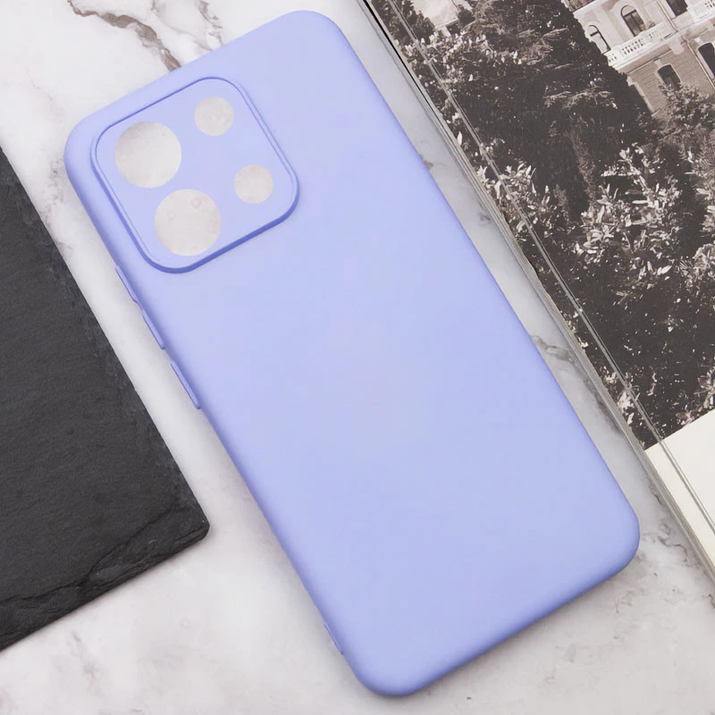Чохол Silicone Case Lakshmi Plus з закритою камерою на Xiaomi Poco M6 Pro 4G – Бузковий / Dasheen. Фото 4 з 5