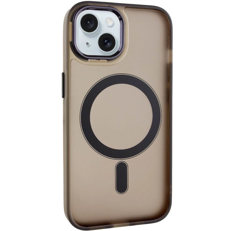 Цветной TPU+PC с MagSafe на Apple iPhone 15 (6.1") – Dark Gray. Фото 2 из 11