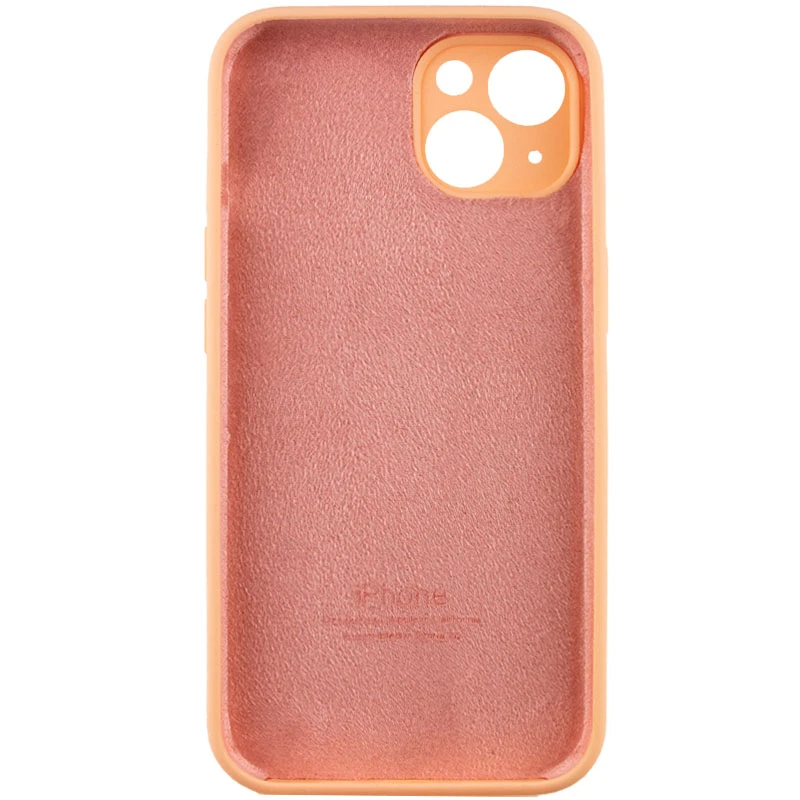 Чехол Silicone Case с защитой камеры для Apple iPhone 13 (6.1") – Оранжевый / Cantaloupe. Фото 5 из 10