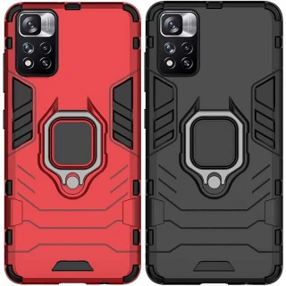 Противоударный чехол Transformer с кольцом для Xiaomi Redmi Note 11 Pro 4G/5G фото 1 из 1
