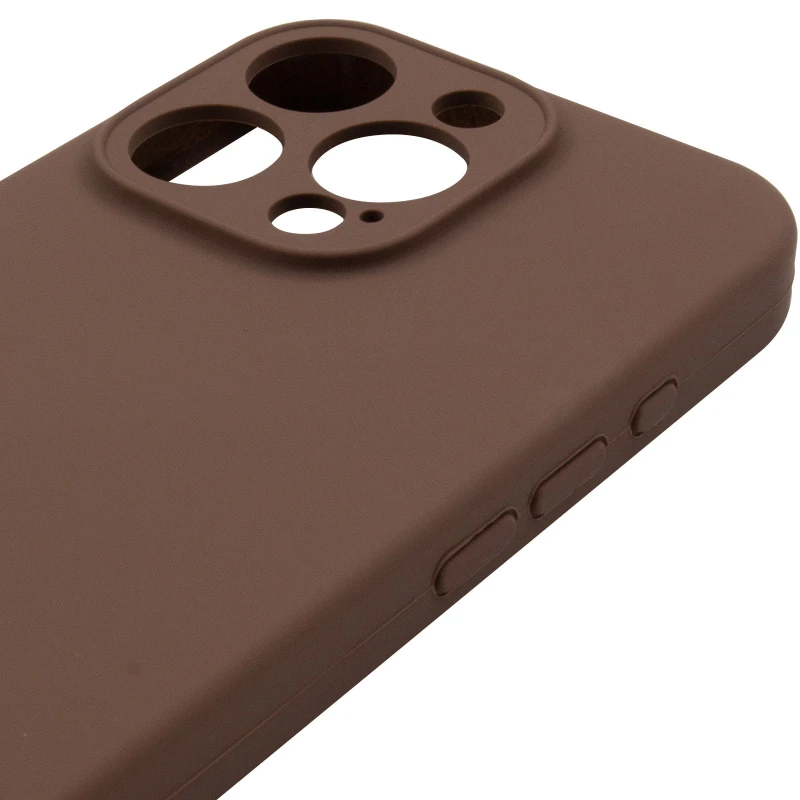 Чохол Silk Full Camera Protective (AA) NO LOGO для Apple iPhone 14 Pro (6.1") – Коричневий / Brown. Фото 4 з 5