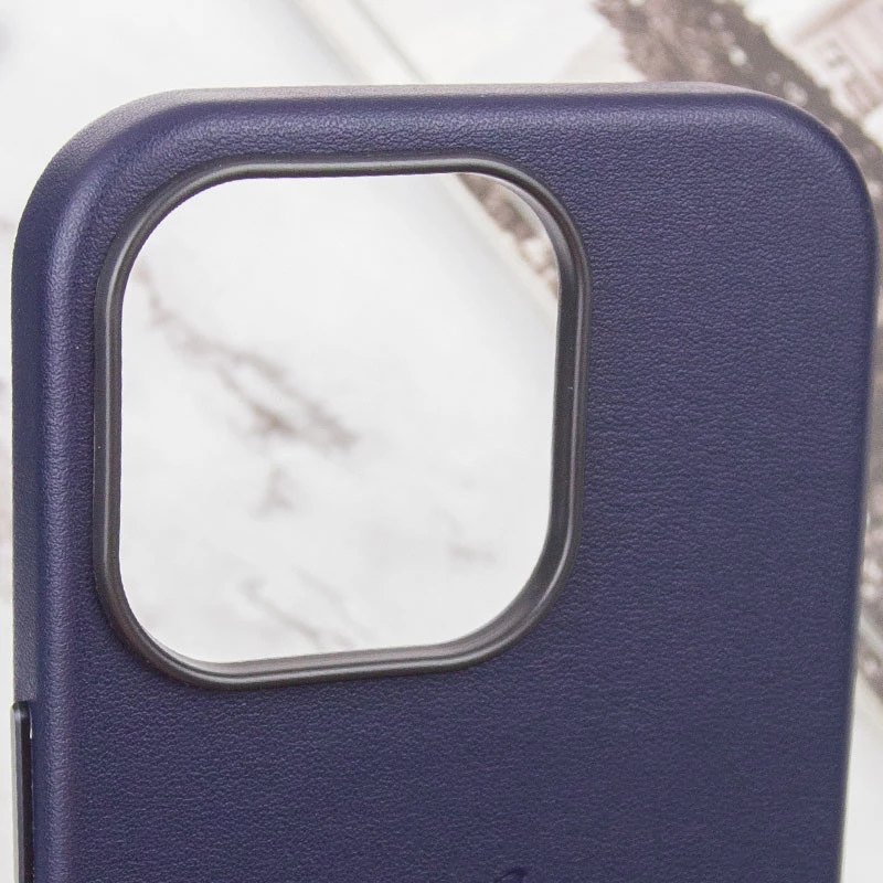 Шкіряний чохол Silicone Case Premium з MagSafe and Animation на Apple iPhone 14 Pro Max (6.7") – Ink. Фото 9 з 9