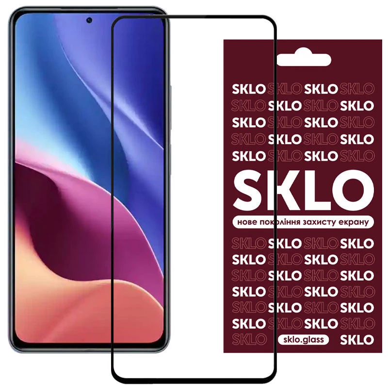 Захисне скло SKLO 3D Xiaomi Redmi Note 14 5G – Чорний. Фото 1 з 4