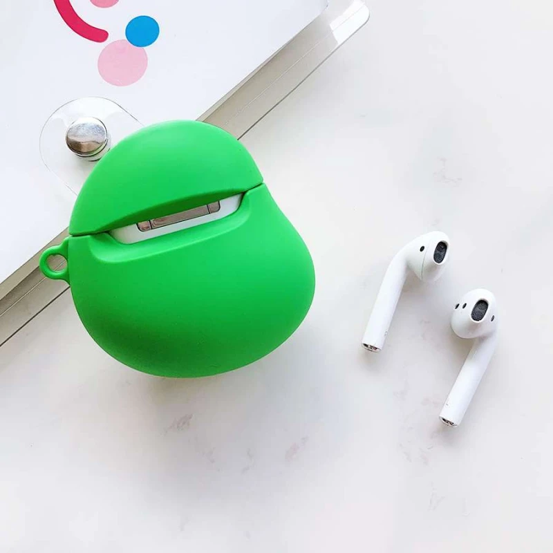 Силіконовий футляр Yummy Fruits для навушників AirPods – Avocado / Зелений. Фото 4 з 4
