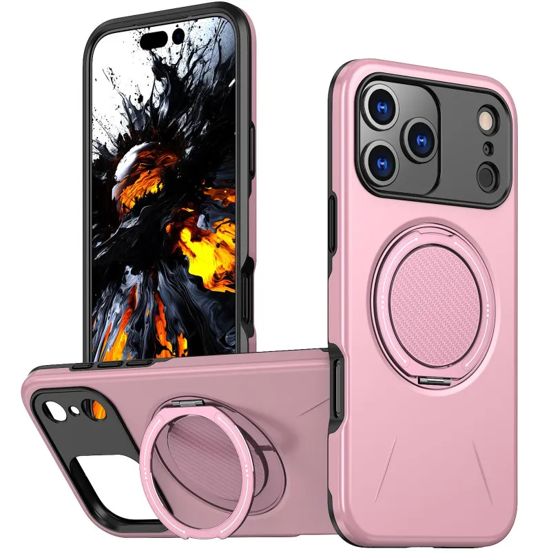 TPU+PC чохол Kalebol Magnetic Case для Apple iPhone 17 Pro – Pink. Фото 2 з 3
