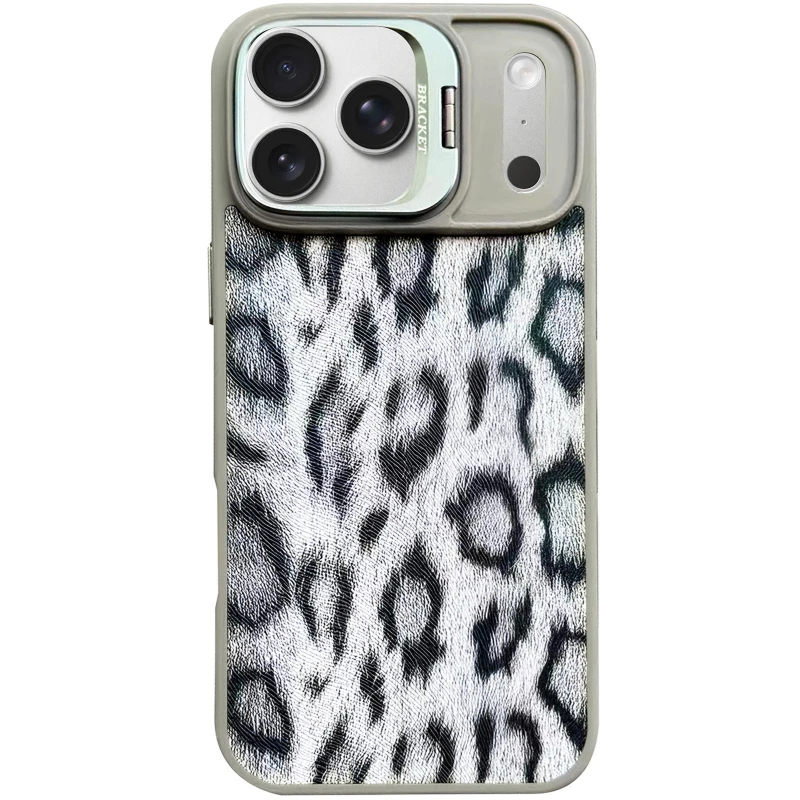 Чохол TPU+PC Wild Leopard with MagSafe and Lens для Apple iPhone 17 Pro Max (6.9") – Grey. Фото 1 з 4