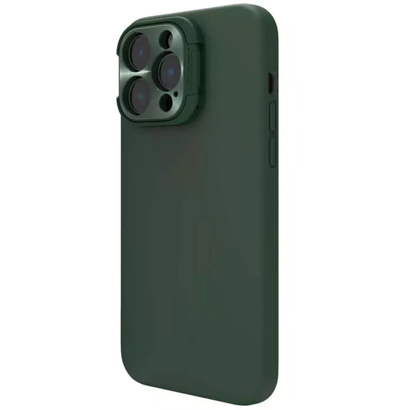 Чохол Nillkin Silicone LensWing Magnetic з закритою камерою на Apple iPhone 14 Pro (6.1") – Зелений / Green. Фото 2 з 4