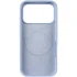 Чехол Silicone Case (AA) Logo with MagSafe для Apple iPhone 17 Pro Max (6.9") – Голубой / Lilac Blue. Фото 6 из 11