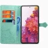 Шкіряний чохол-книжка Art Case з візитницею для Samsung Galaxy S20 FE – Бірюзовий. Фото 4 з 6