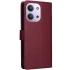 Шкіряний чохол-книжка Essential Case для Xiaomi Redmi 15C (EU) – Wine Red. Фото 2 з 7