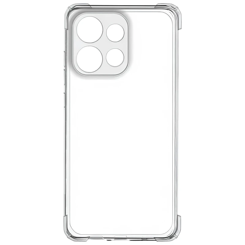 Ультратонкий силіконовий чохол GETMAN з критими бортами та камерою для Motorola Edge 50 Neo – Безбарвний (прозорий). Фото 7 з 7