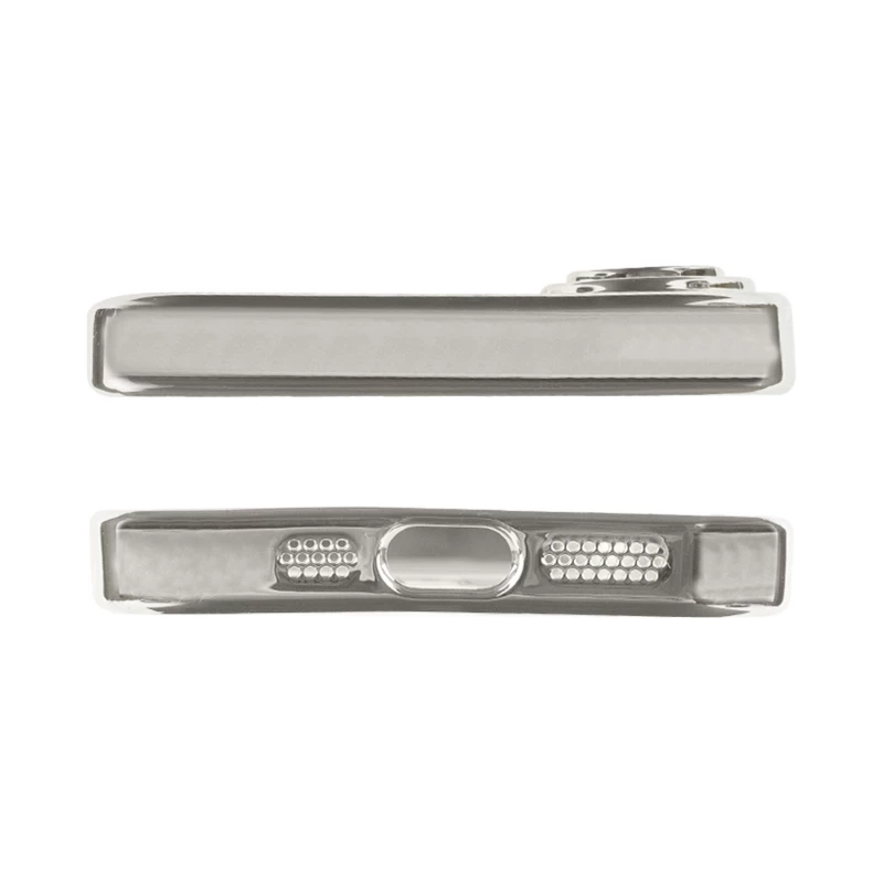 Хромовий TPU чохол з MagSafe на Apple iPhone 16 – silver. Фото 3 з 7