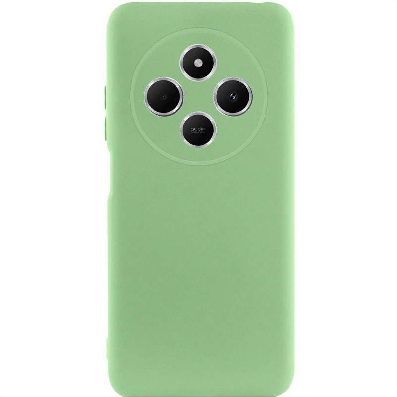 Чохол Silicone Case Lakshmi Plus з закритою камерою на Xiaomi Redmi 14C / Poco C75 – Зелений / Pistachio. Фото 1 з 6