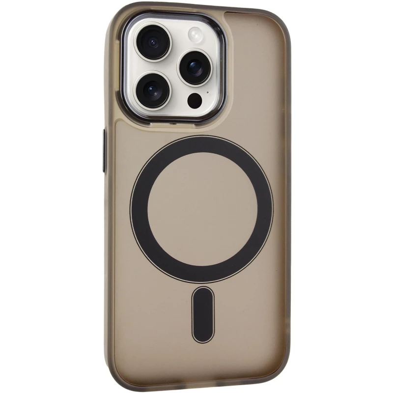 Кольоровий TPU+PC з MagSafe на Apple iPhone 12 Pro Max (6.7") – Dark Gray. Фото 2 з 11