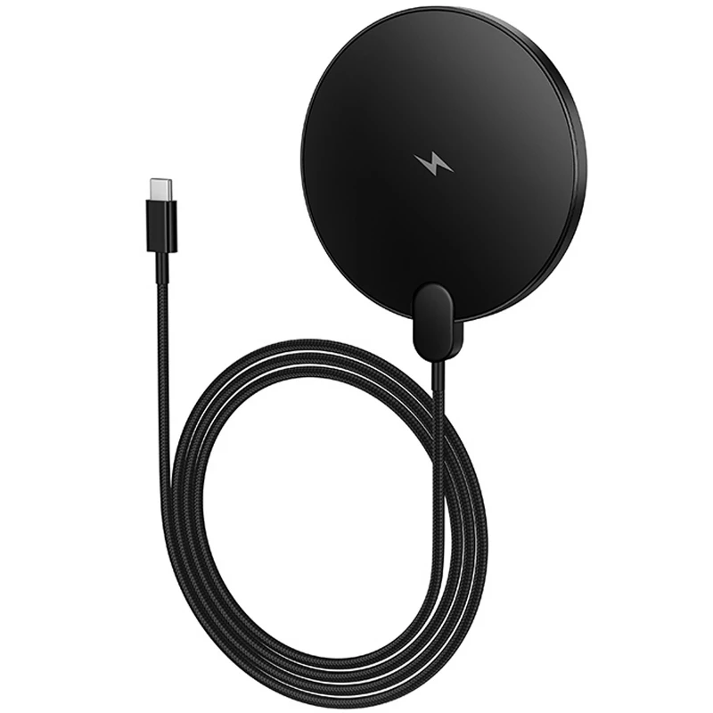 БЗП Hoco CW62 Peak with digital display and cable 15W – Black. Фото 4 з 6