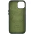 Кожаный чехол Leather Case с MagSafe для Apple iPhone 14 (6.1") – Military green. Фото 4 из 9
