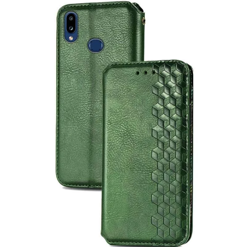 Чехол книжка GETMAN кубик для Samsung Galaxy A10s – Зеленый. Фото 2 из 6