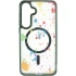 Чехол абстракция рисования с MagSafe для Samsung Galaxy S25+ – Dark green. Фото 3 из 6