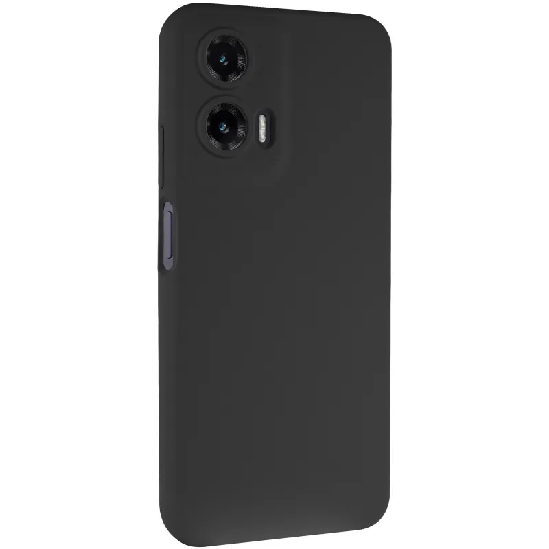 Чехол Silicone Case Lakshmi Premium з закритою камерою на Motorola Moto G35 – Черный / Black. Фото 2 из 10