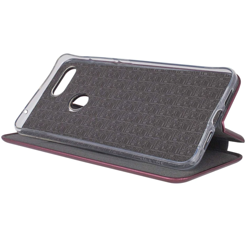 Чохол-книжка класичний на Xiaomi Mi 8 Lite / Mi 8 Youth (Mi 8X) – Бордовий. Фото 4 з 6