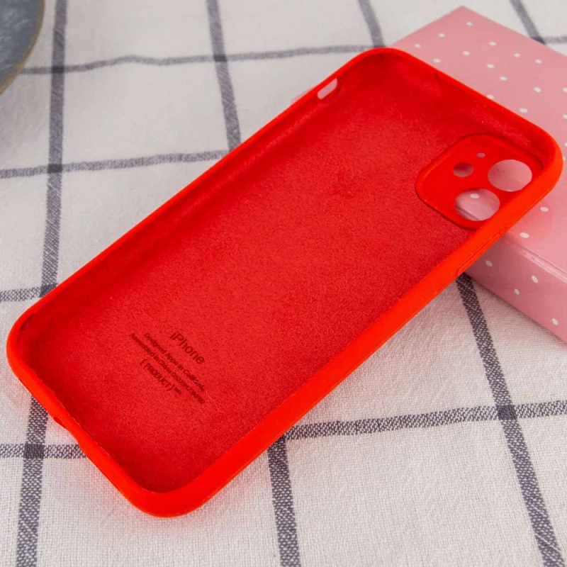 Чохол Silicone Case з захистом камери на Apple iPhone 12 (6.1") – Червоний / Red. Фото 2 з 2