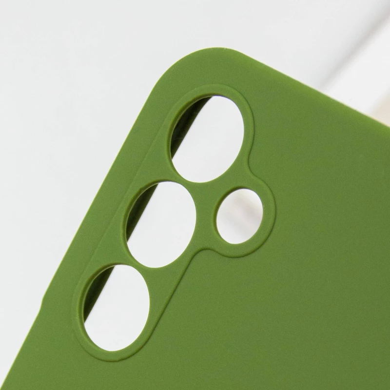 Чохол Silicone Case Lakshmi Plus з закритою камерою на Samsung Galaxy A05s – Зелений / Dark green. Фото 17 з 19