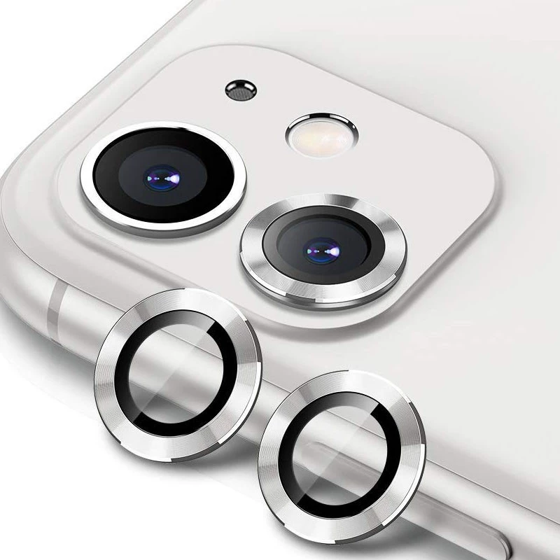 Металеве захисне скло на камеру на Apple iPhone 11 (6.1") – Срібний / Silver. Фото 2 з 4