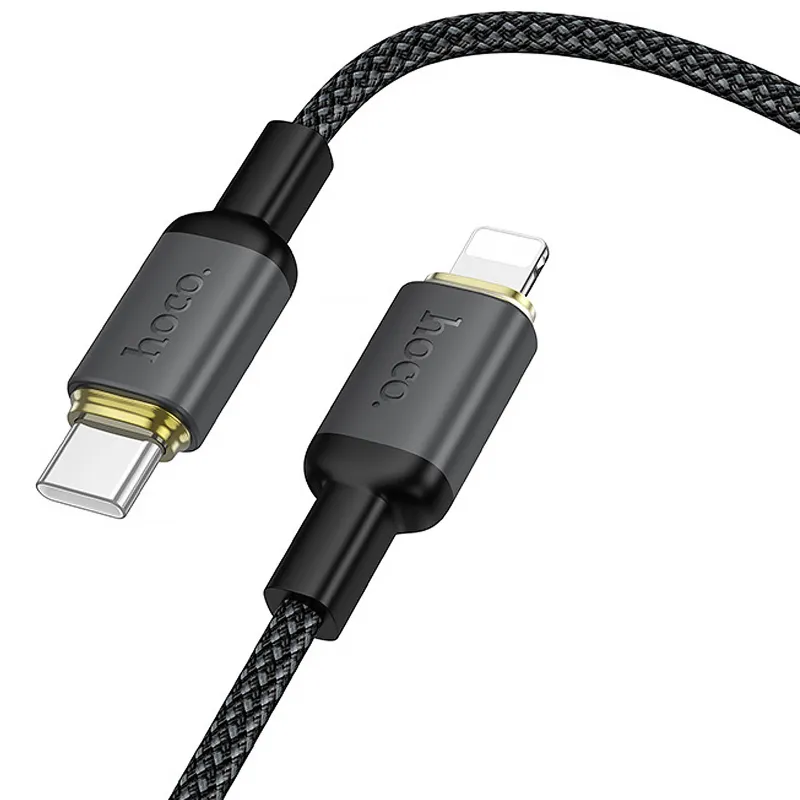 Дата кабель Hoco X128 Benefit Type-C to Lightning 30W (1m) – Black. Фото 3 из 5