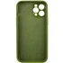 Чохол Silk Full Camera Protective (AA) NO LOGO для Apple iPhone 12 Pro Max (6.7") – Зелений / Dark Olive. Фото 4 з 5