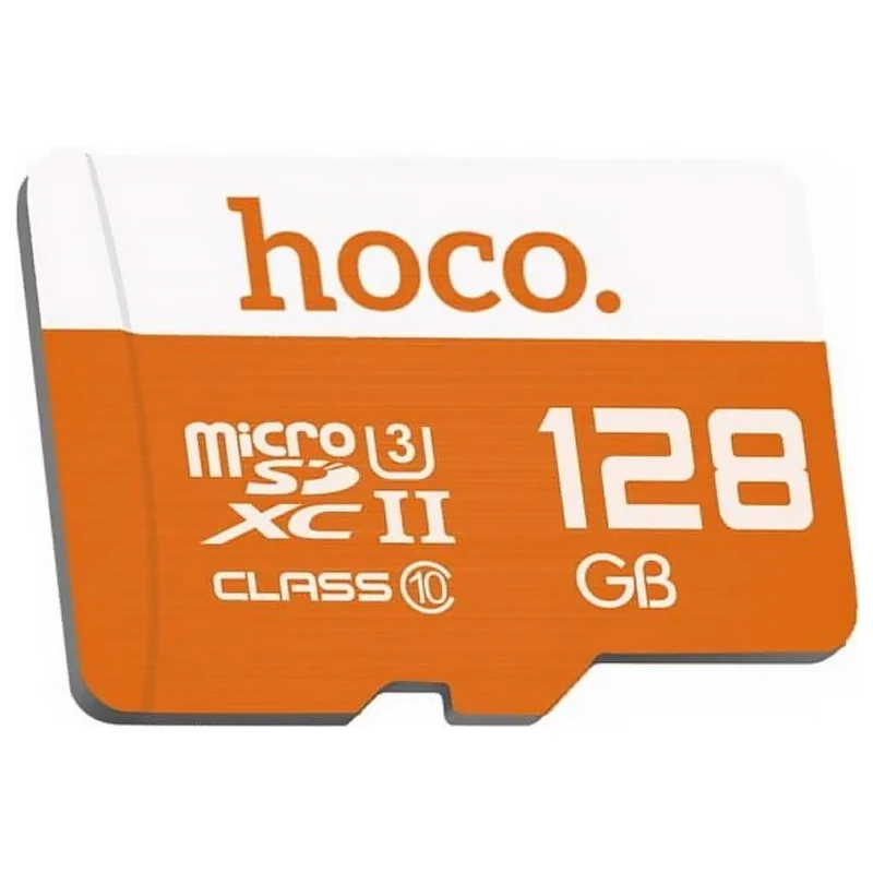 Карта пам'яті Hoco microSDXC Class 10 - 128GB (без адаптера) – Orange. Фото 1 з 2
