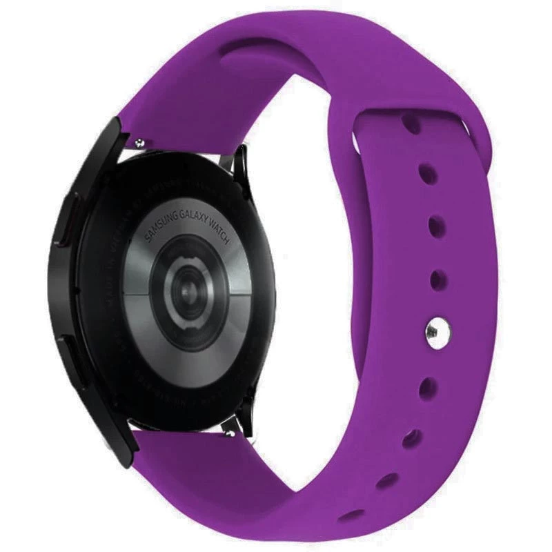 Силіконовий ремінець Sport для Smart Watch 20mm – Фіолетовий / Dark Purple. Фото 2 з 2