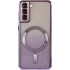 Чохол з блискітками, захисними лінзами на камеру та MagSafe на Samsung Galaxy S21 – Фіолетовий / Purple. Фото 6 з 11
