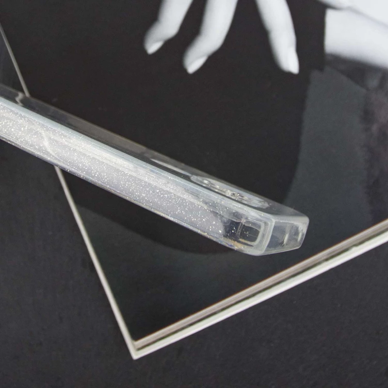 Прозрачный чехол с блестками Xiaomi Redmi Note 9 / Redmi 10X – Clear. Фото 8 из 8