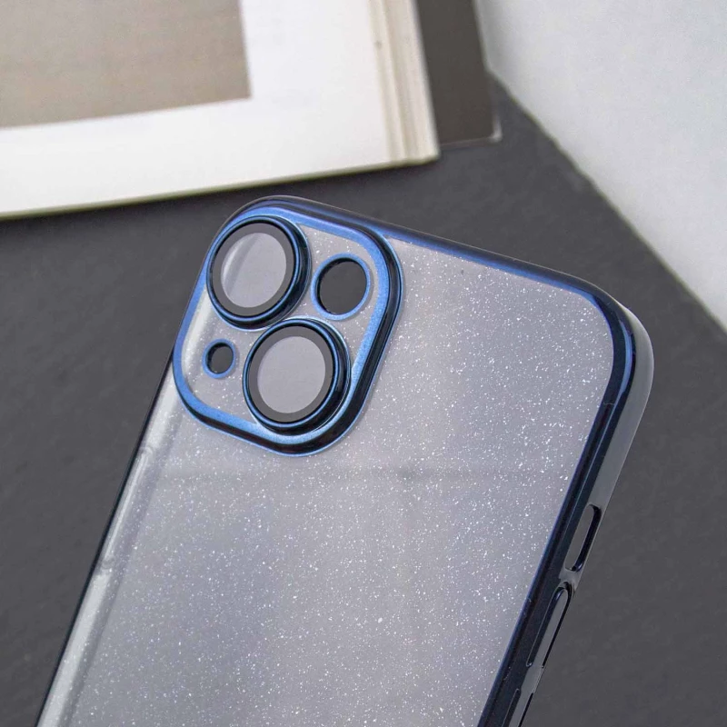 TPU+PC чохол з блискітками на Apple iPhone 14 (6.1") – Dark Blue. Фото 9 з 9