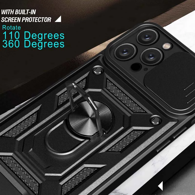 Протиударний чохол Serge Ring з захистом камери на Apple iPhone 11 Pro (5.8") – Чорний. Фото 9 з 13