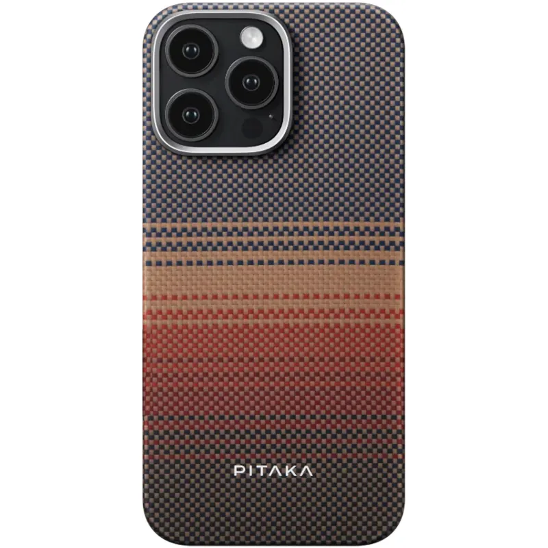 Чохол Aramid Fiber PTK Premium with MagSafe (NFC) для Apple iPhone 15 Pro (6.1") – Sunset. Фото 2 з 3