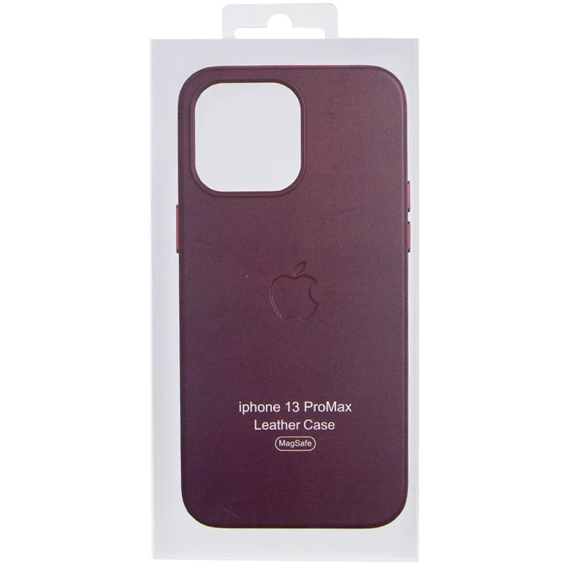 Шкіряний чохол Silicone Case Soft з MagSafe на Apple iPhone 13 Pro Max (6.7") – Dark Cherry. Фото 7 з 9
